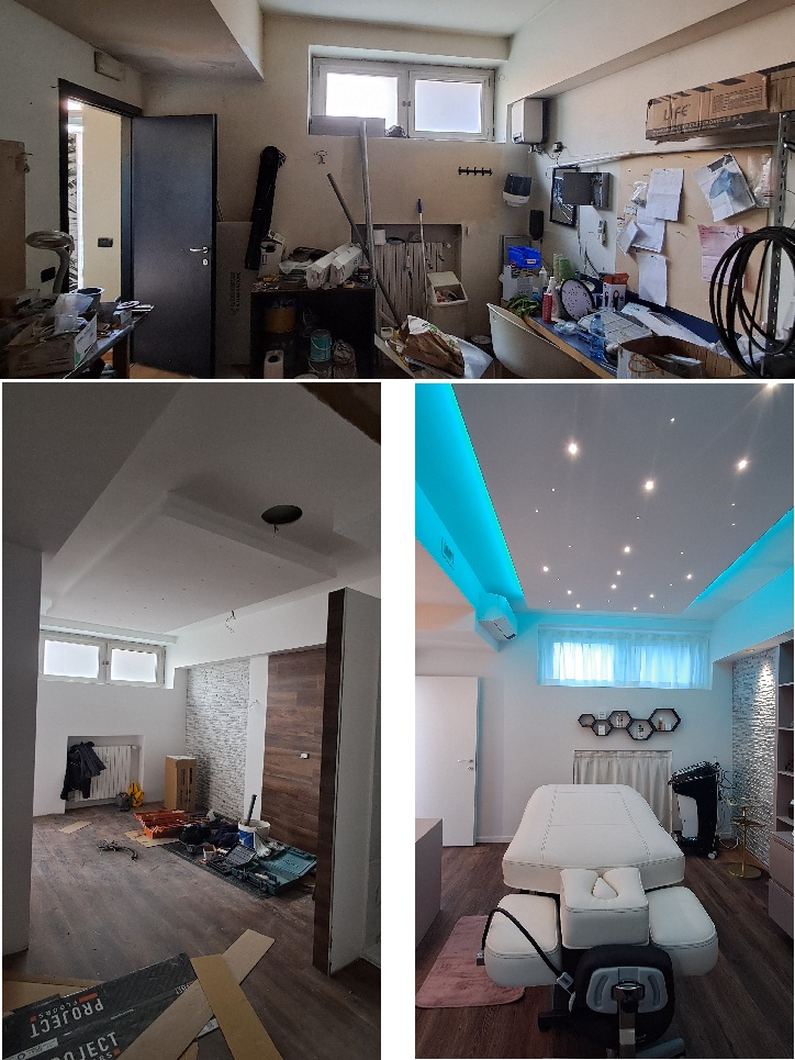 Cabina finestre in alto